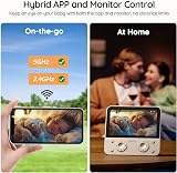 BOIFUN 4MP WiFi Baby Monitor 5.5 inch Screen 360° PTZ Night Vision view 6