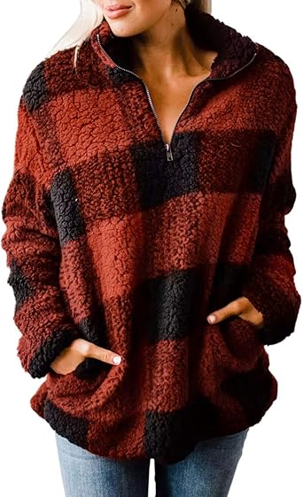 long sherpa pullover