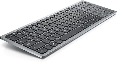 Dell KB740 Compact Wireless Multi-Device Keyboard Bluetooth RF AES UK QWERTY
