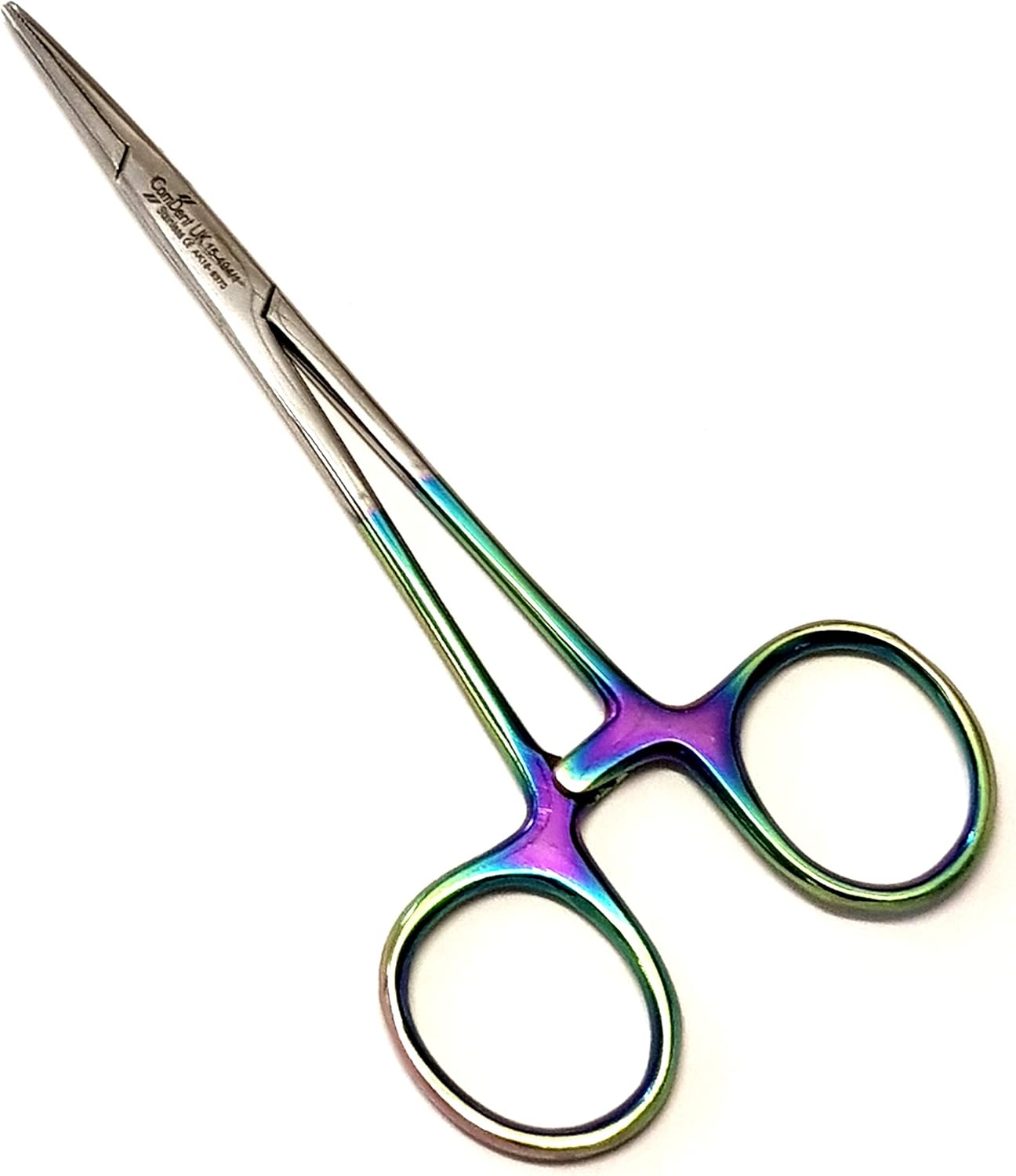 Comdent Exeton - Multi Color Tool, 12.5cm, Straight Stainless Steel Dog Cat Pet Scissors Ear Hair puller Fishing Scissors Tools