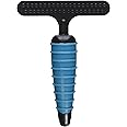 Master Grooming Tools Ergonomic Double-Row Undercoat Rakes — Efficient Tools for Grooming Dogs, 39 Pins, Blue