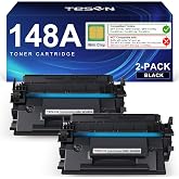 TESEN 148A Black Toner Cartridge 4001n 4101fdw (with Chip) | Compatible for HP 148A 148X W1480A W1480X for HP Pro 4001dw 4001dn 4001n MFP 4101fdw 4101fdn Printer, 2 Pack
