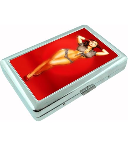 Amazon.com: Vintage Retro Sexy Bridesmaid Party Cigarette Case with Built  In Lighter Pin Up Girl-069 : Health & Household