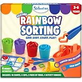 Skillmatics Silicone Rainbow Sorting Game &ndash; Learning &amp; Educational Toy | Matching, Counting &amp; Sequencing, Color Recognition, Fine Motor Skills, Gift for Toddlers, Preschool &amp; Kindergarten, Ages 3&ndash;6