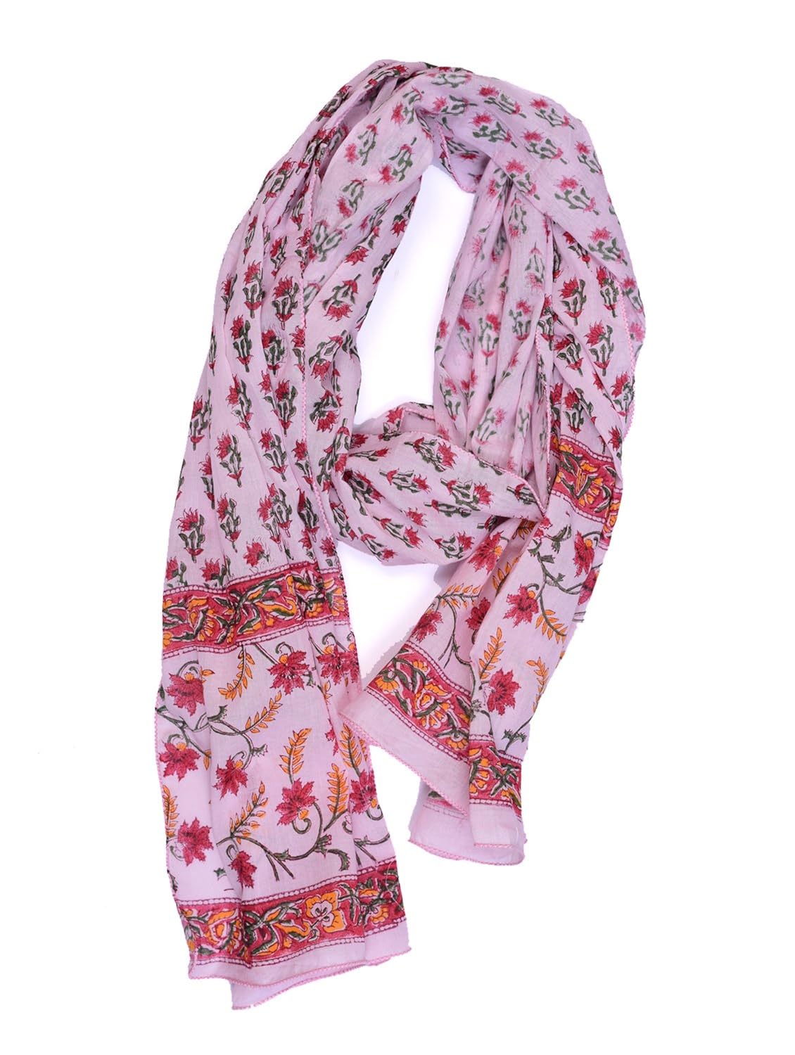 guru kripa enterprise handblock printed stole size[180 cm* 55cm]