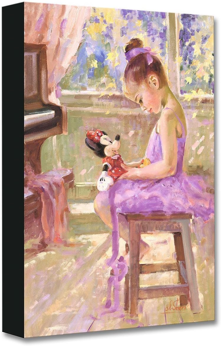 Disney Fine Art Joyful Inspiration by Irene Sheri Treasures on Canvas Minnie Mouse 18 Inches x 12 Inches Reproduction Gallery Wrapped Canvas Wall Art