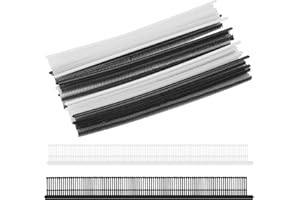 WILFOX 3000 Pcs Micro Fasteners for Stitchy Gun, 0.18 inch/4.4mm Fasteners Tiny Smallest Stitch Gun Barbs, Include 1500 Black and 1500 White Fasteners (NOT for Standard Gun)
