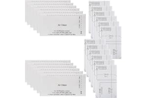 12 Pack AirClean Filters and Motor Protection Filters Compatible with Miele Vacuum Cleaner Compact C1 C2 C3, Complete C1, Cla