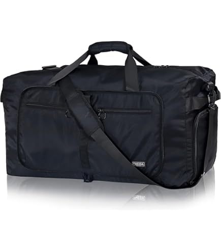 Duffle Bag for Men 65L, Travel Bag with Shoes Compartment, Large Capacity Duffel Bag, Water Resistant & Tear Resistant Women Weekender Bag with Shoulder Strap for Sports Gym Travel Camping (