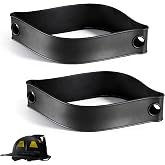 Rubber Helmet Strap Replacement for Streamlight ProPolymer Flashlights, Compatible with Most Standard Helmets and Firefighter Helmet Band - Securely Attach the Flashlight to the Helmet (2PCS Black)
