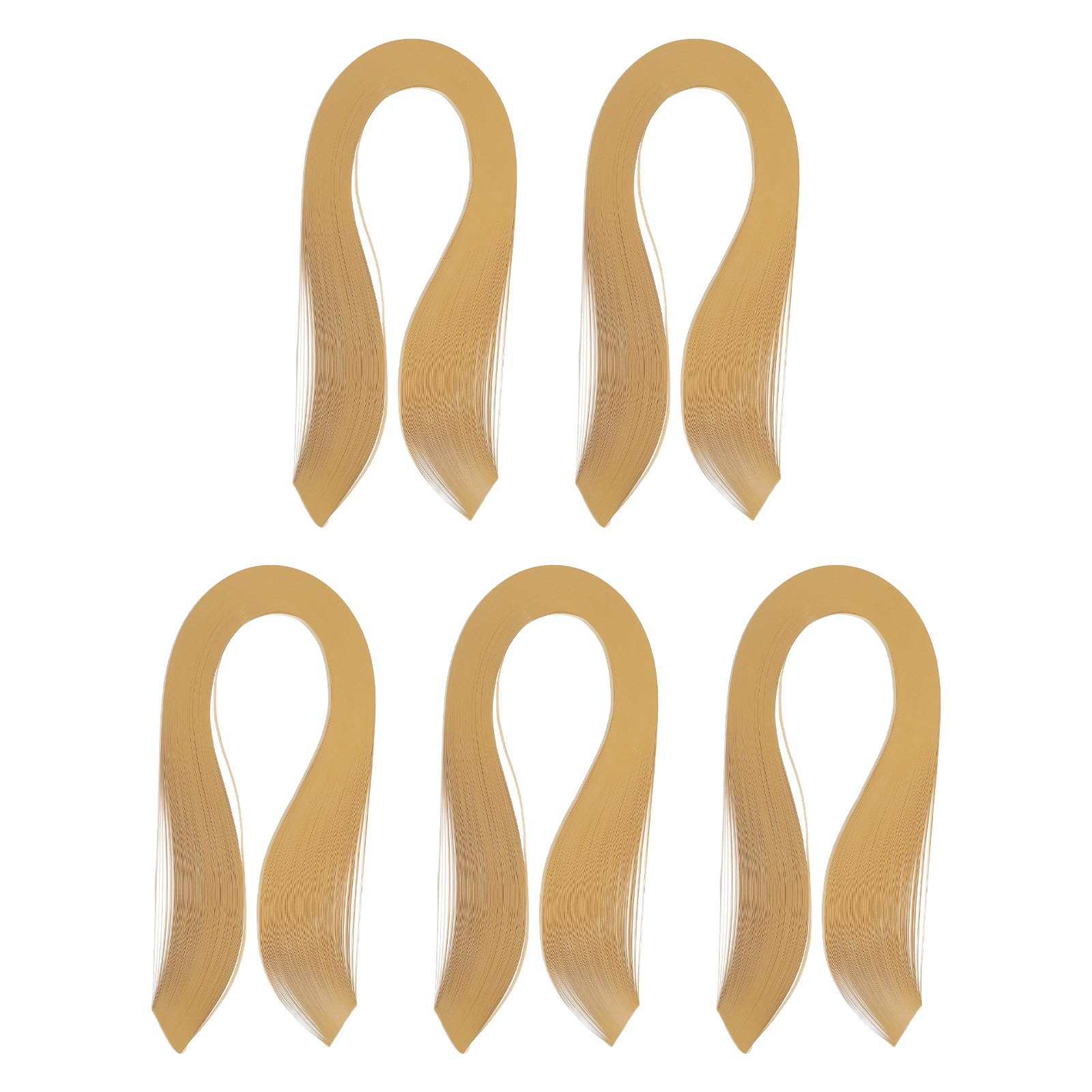 PATIKIL 600pcs Quilling Strips Paper 1/8"(3mm) 39cm Origami Paper Quilling Strip for Art DIY Hand Craft Christmas, Beige