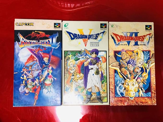 Amazon Co Jp ブレスオブファイア2 使命の子 ドラゴンクエスト 5 6 箱説ハガキマップ付 3本 セット ホビー 通販