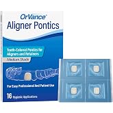 ORVANCE Aligner Pontics Temporary Tooth Replacement - Medium 1pk (16ct) | Temporary Tooth Replacement for Invisalign, Aligner Trays and Clear Retainers During Orthodontic Treatment