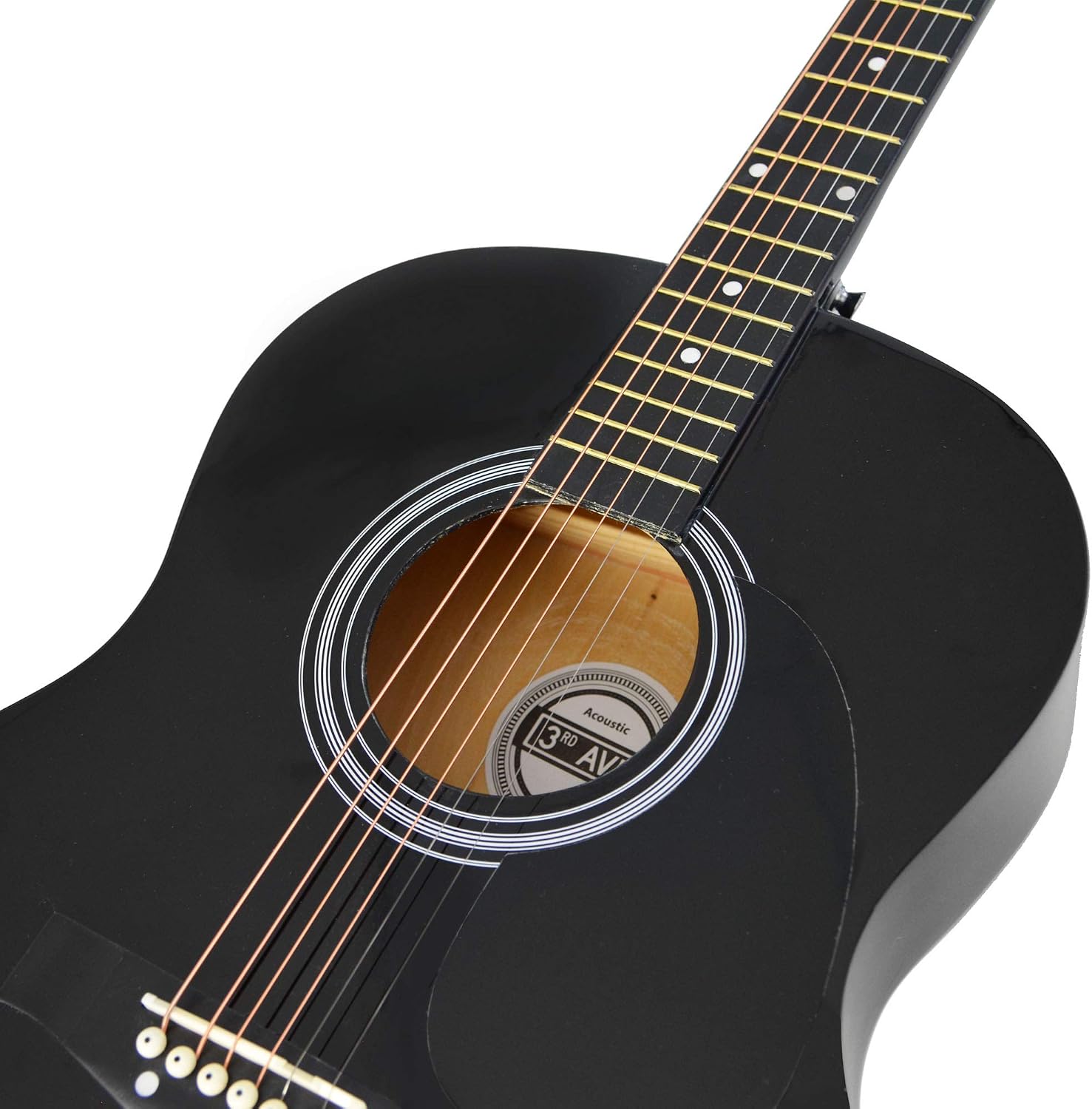 3rd Avenue Full Size 4/4 Acoustic Guitar Pack for Beginners, 6 Months FREE Lessons, Gig Bag, Picks, Spare Strings, Stand - Image 4
