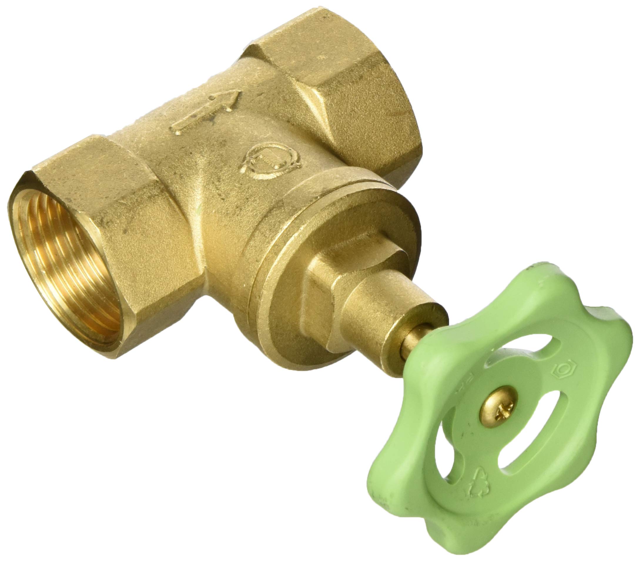 CORNAT T571323 Straight-Run Globe Valve, Brass, 1", Clear