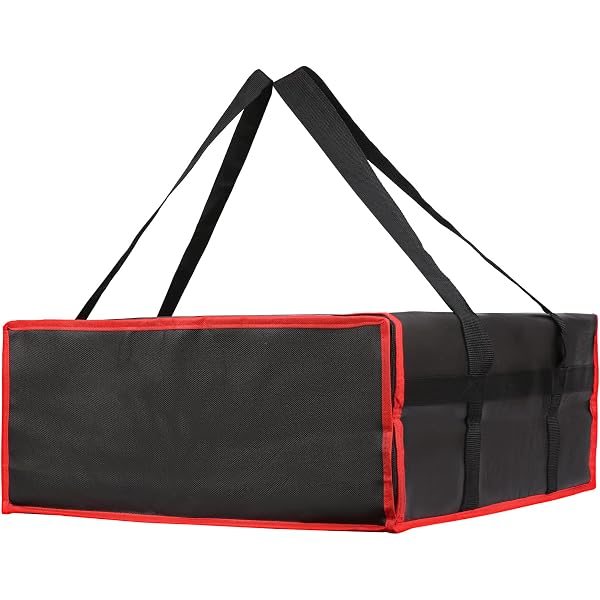 ATYARD Pizza Delivery Bag - 20x20x5 Inches Insulated Pizza Warmer, Holds 2 Large Pizzas, Collapsible For Easy Storage