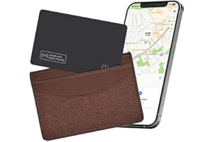Reyke Wallet Tracker Card, Wireless Charging Wallet Finder. Works with Apple Find My (iOS Only), Item Tracker for Wallet, Luggage Tags, Phone, Passports and More, IP68 Waterproof