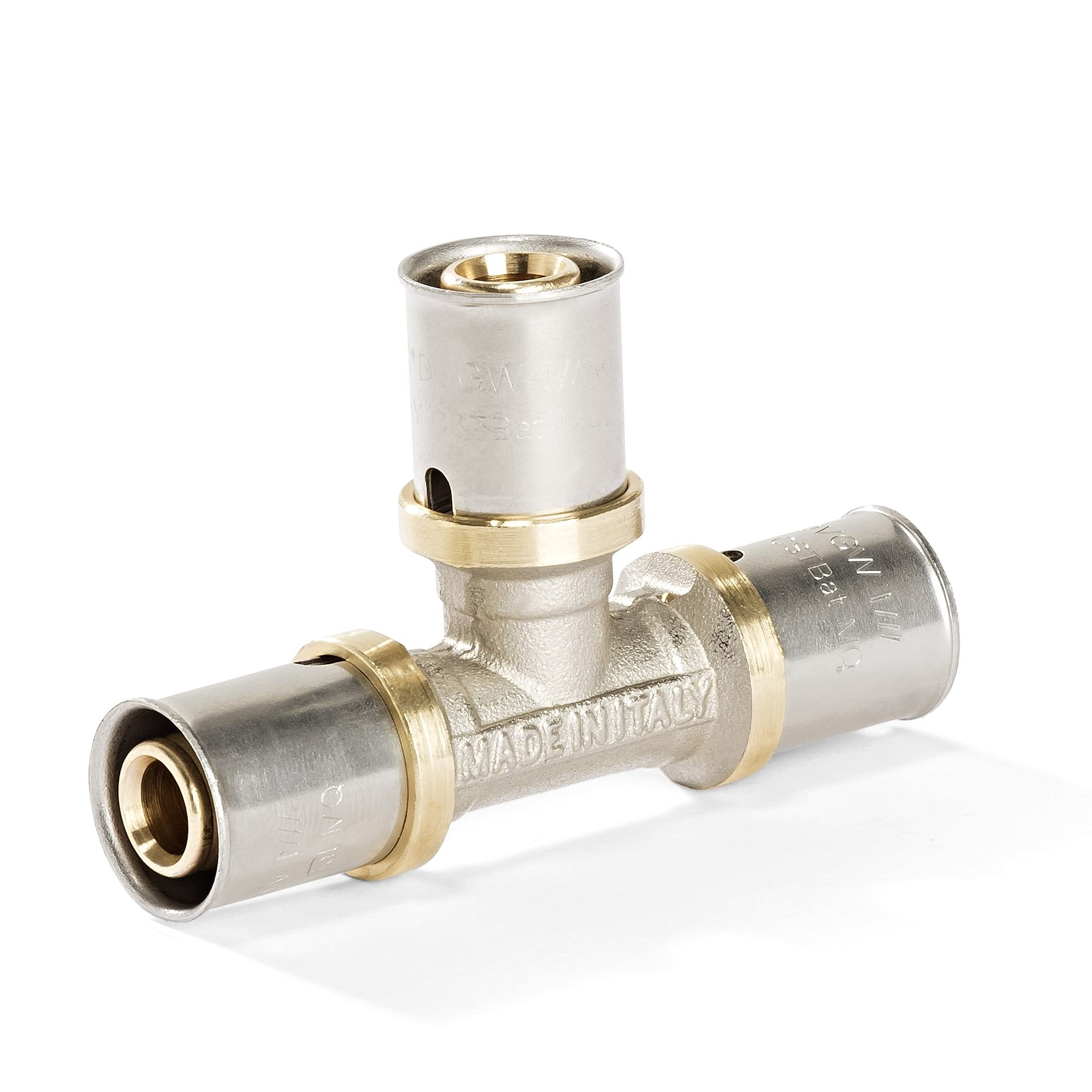 H2O-Flex® 32 Press Fitting T-Piece 32 x 3.0 mm for Composite Pipe 3.0 mm DVGW Aluminium Composite Pipe Multilayer Composite Pipe