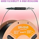 ERYONE 1.75mm TPU Filament 1kg Black Flexible 95A For 3D Printers view 4