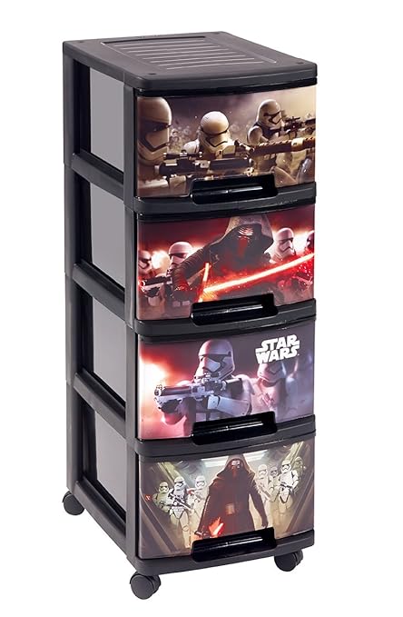 Storage Chests Furniture Curver 230773 Tower With Marvel Black