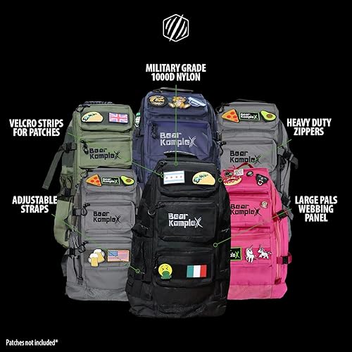 Bear Komplex 1000 Denier Backpack BKX Comp Backpack Black