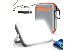 Eventek LED Camping Lantern Rechargeable, 20000mAh Portable Camping Lights up to 144 Hours & 4 Light Modes, IPX5 Waterproof Camping Essentials for Power Outages, Emergency, Tent, Outdoor