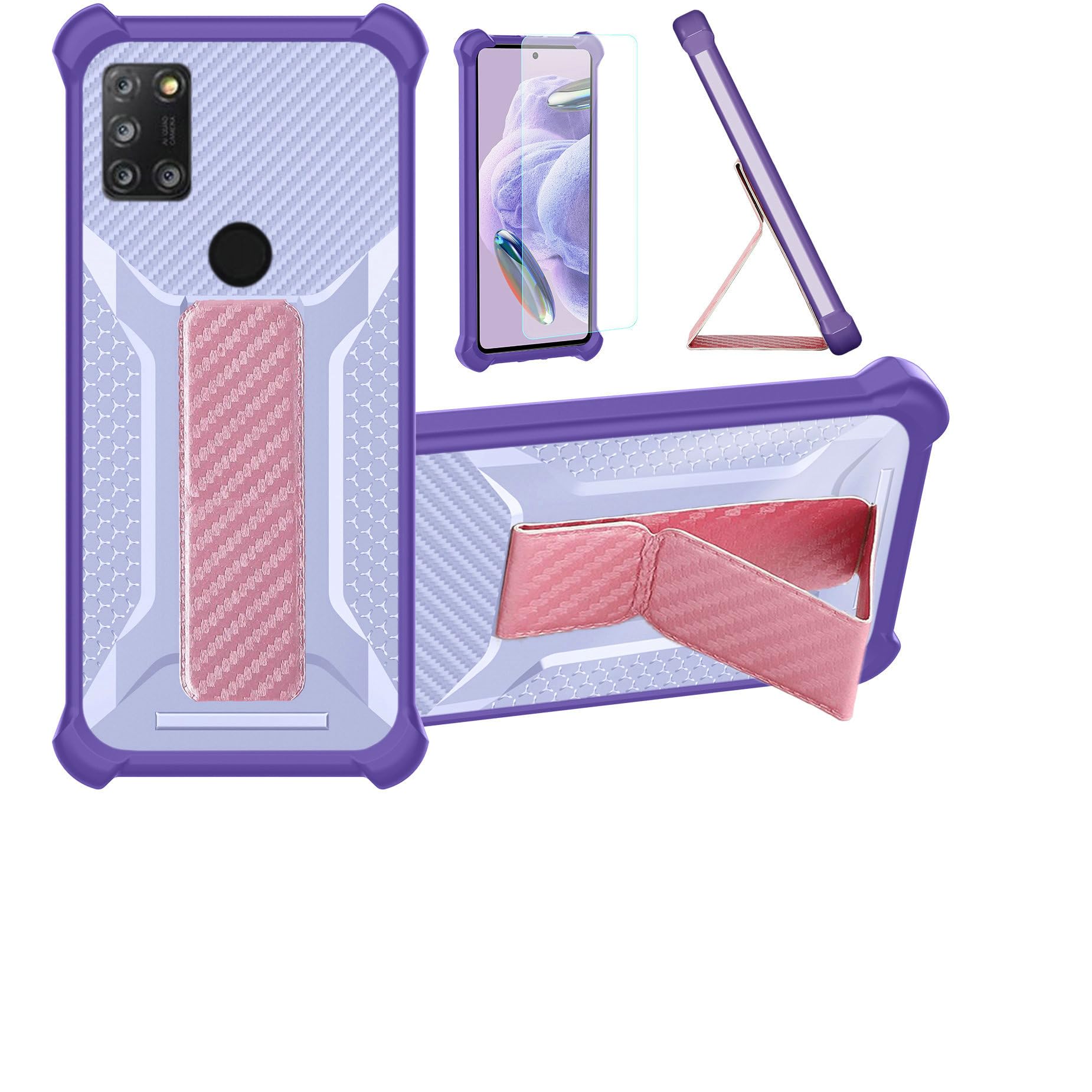 Aroepurt Case for Alcatel 3X 2020 Phone Case Stand