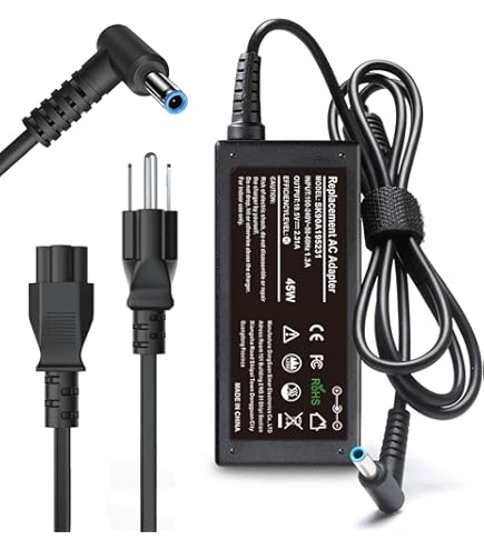 Chargeur 45W 19.5V 2.31A Compatible HP Pavilion 17, Envy X360 17 - Connecteur 4.5x3.0 Mm - Adaptateur Zosam