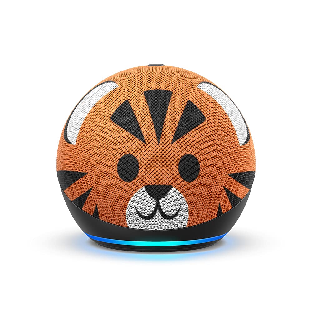 Echo Dot (4th generation) Kids | Designed for children, with parental controls | Tiger