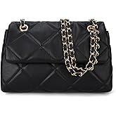 Gladdon Quilted Crossbody Purses for Women Small Ladies Shoulder Bags with Chain Trendy Clutch Purse Cute Designer Bag