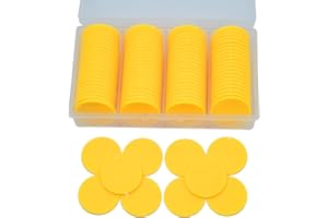 StarMall 100 Pieces Plastic Learning Countes Disks Bingo Chip Counting Discs Markers Tokens with Storage Case for Math Learning, Counting, Poker Chips Game, Bingo Chips Game