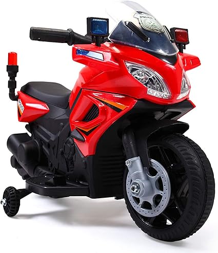 kids ride on police bike