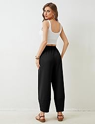 Xiaoxuemeng Womens Baggy Wide Leg Pants Casual