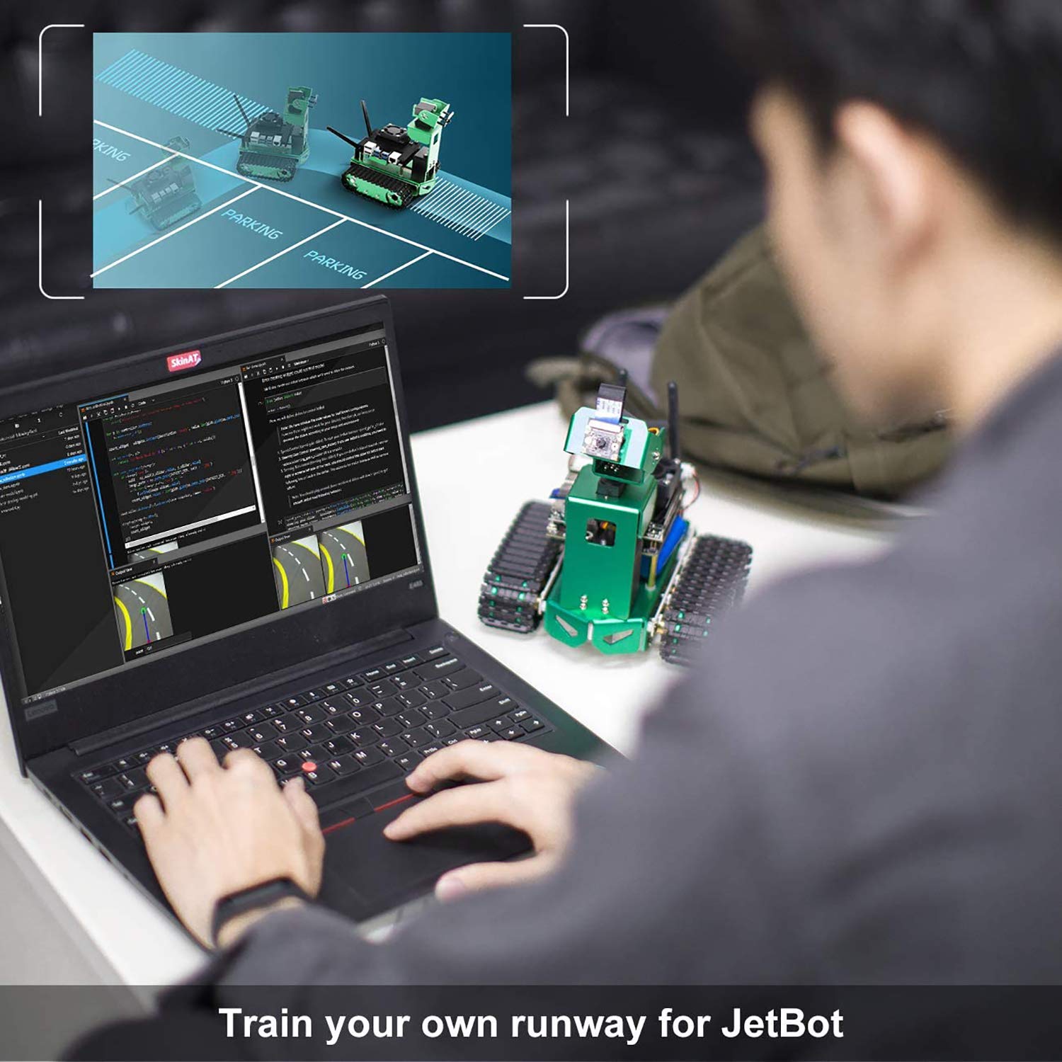 Buy KKmoon Tank Smart AI Robot Kit Liftable WiFi Wireless Video ...