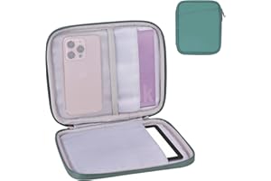CAYEELU Padded Sleeve Pouch for 6-7 Inch eBook/E-Reader/Kindle Paperwhite/Kindle Oasis (Teal Blue-PU)