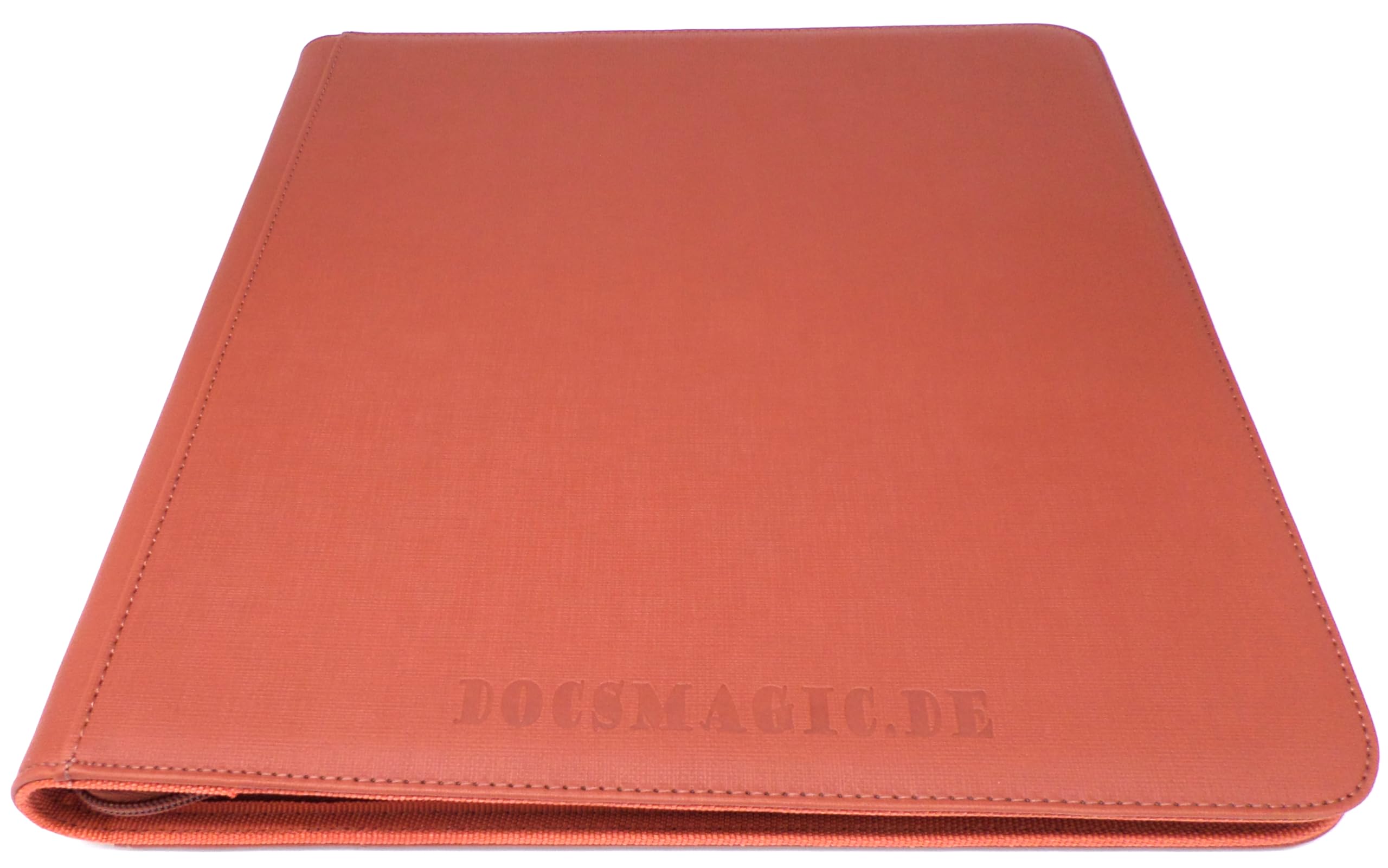 docsmagic.de Premium Pro-Player 12-Pocket Playset Zip-Album Copper - 480 Card Binder - MTG - PKM - YGO