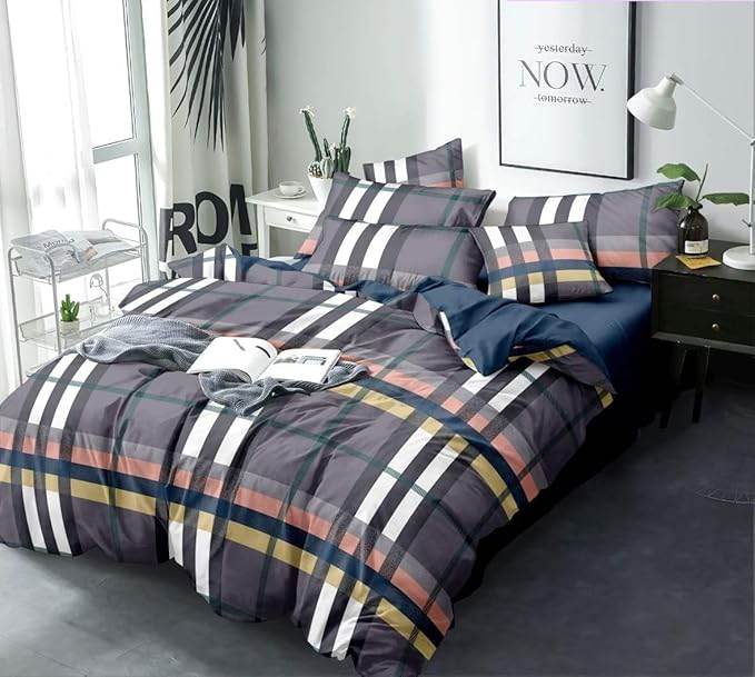Fablicious AC Comforter Bedding Set King Size with Double Bed Sheet and