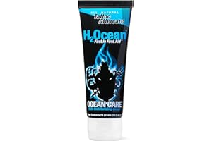 H2Ocean Ocean Care Tattoo Aftercare Lotion 2.5ounces-Fragrance Free Tattoo Moisturizing Cream-For New & Old Tattoos-Heals & Revitalizes - Dye Free