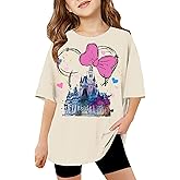 Magic Kingdom Shirts for Girls Oversized Magical Castle Birthday T-Shirt Kids Cute Holiday Family Vacation Trip Tee