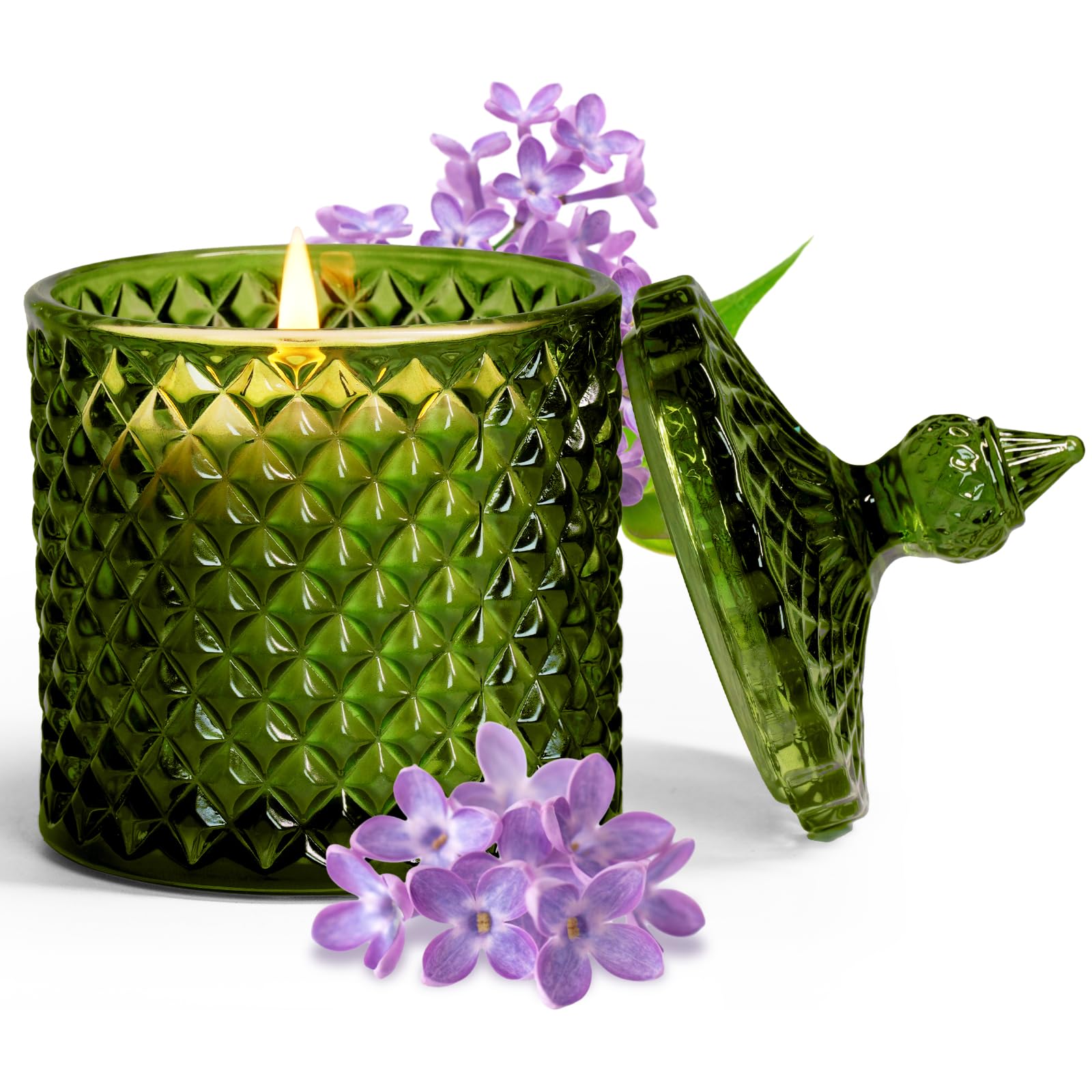 Dreamy Floral Scented Candles, Citrus Lilac Thyme Candles for Home Scented, Fresh Clean & Sweet Candles Gifts for Women Her, Big Jar Candles, Aromatherapy Candle, Home Decor