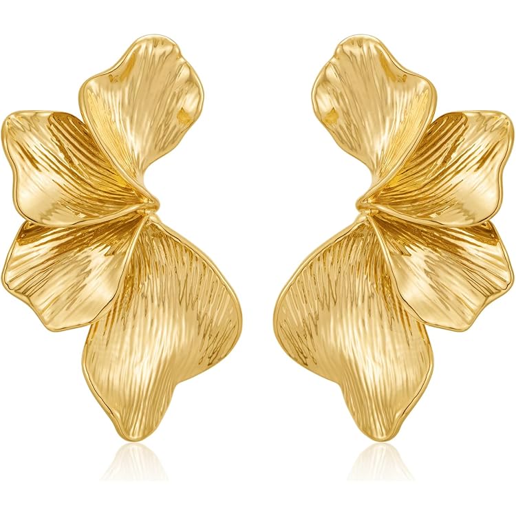 Boucles D'oreilles Pendantes Motif Fleurs Et Plantes - Style Vie Botanique - Neuf Sans Emballage