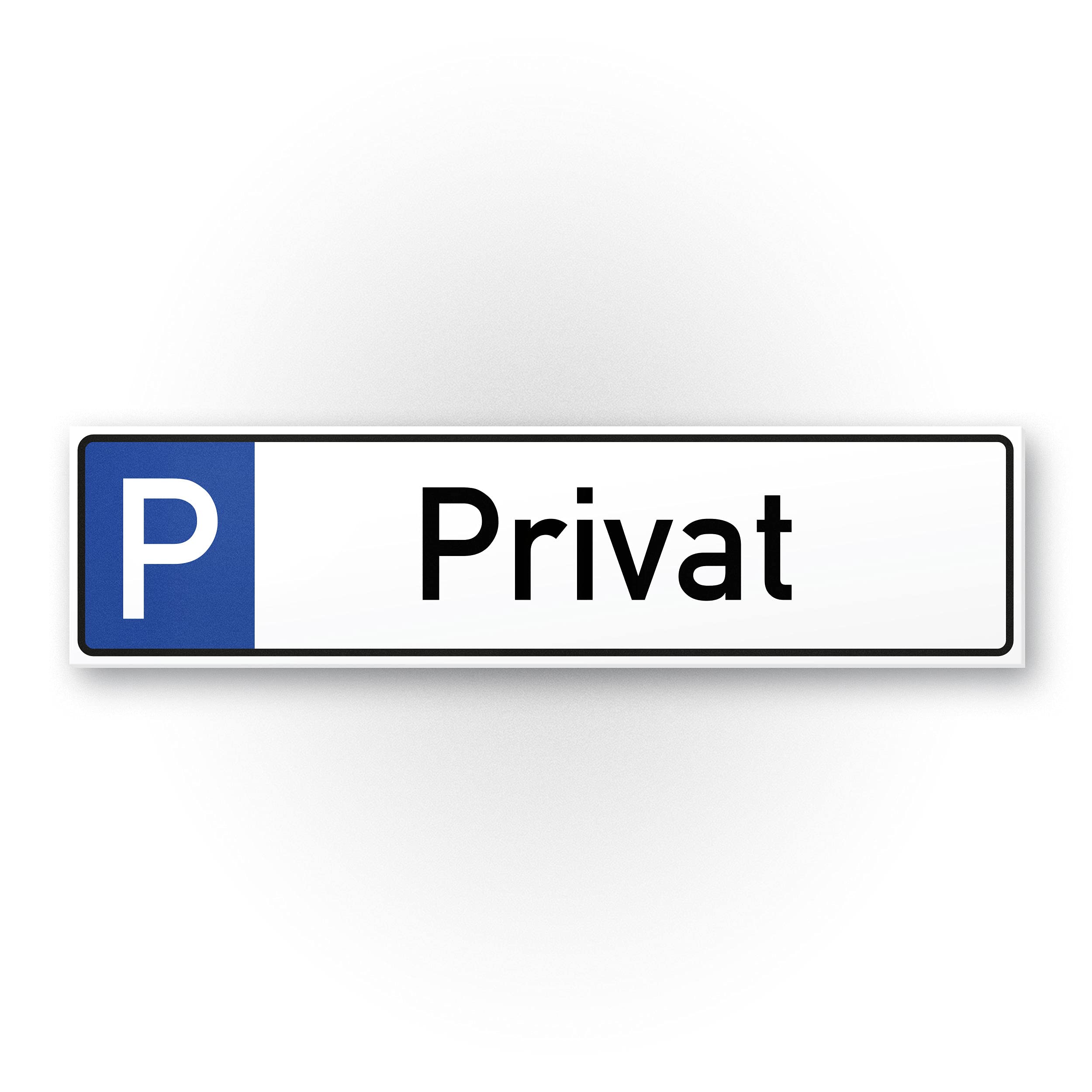 Plastic Parking Sign Private Parking (40 x 10 cm), Safety Sign Private Parking, Private Land Plaque Reserved Parking Space Free, Rent, Parking Prohibition False Parker