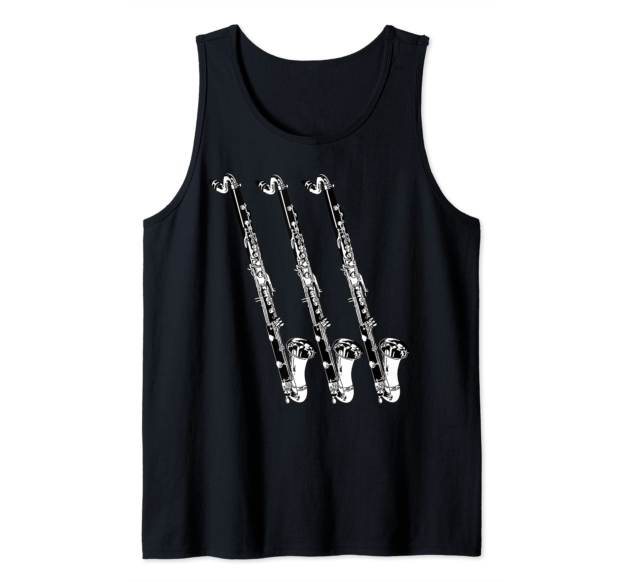 Vintage Bass Clarinet Music Big Band Retro Bass Clarinet Tank Top