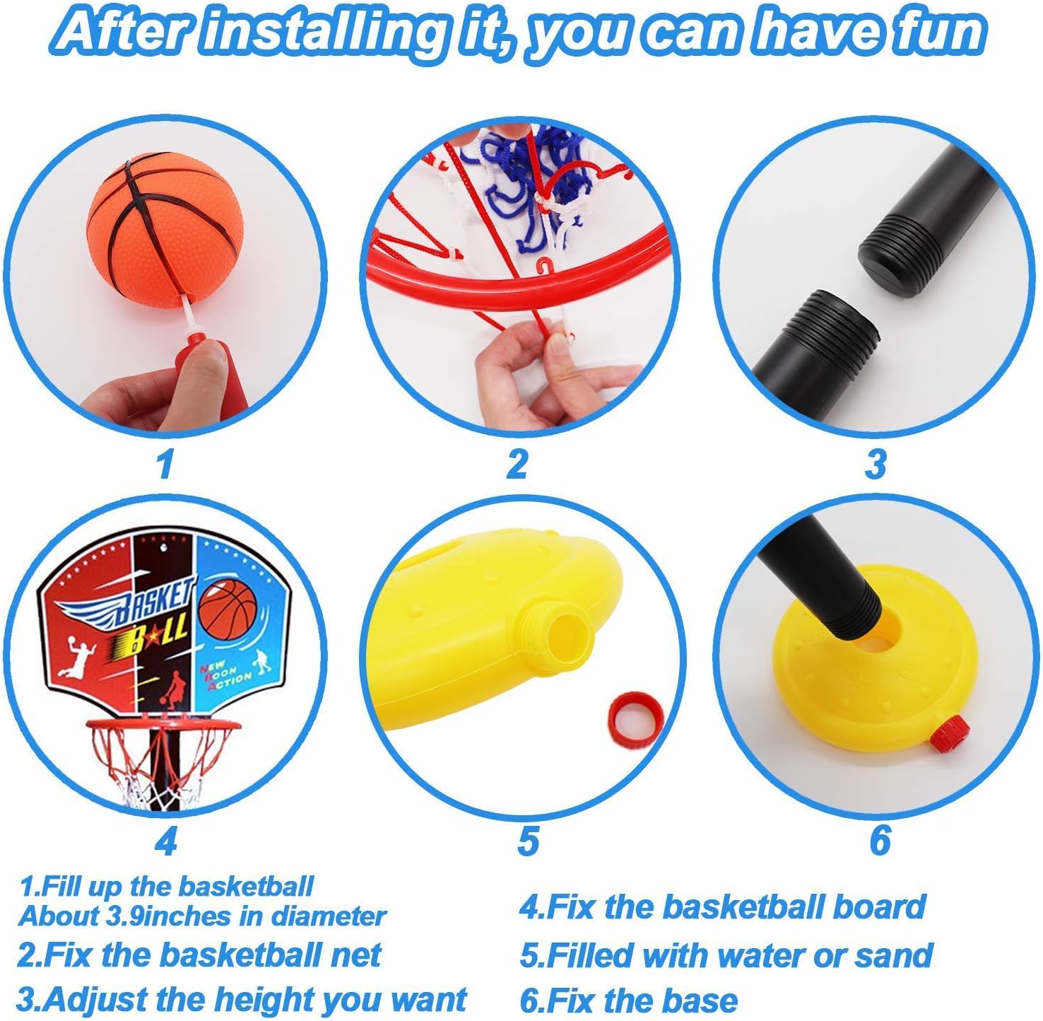 YOHE Toddlers Gifts Toys for 1-5 Year Old Boys Girls,Toy Basketball Set for Kids,Educational Toys Age 1 2 3 4 5,Holiday Birthday Festival Gifts for Kids Age 1-5: Toys & Games