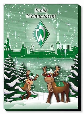 Sv Werder Bremen Adventskalender 2018 Weihnachtskalender Premium Mit Poster 2018 Bundesliga Fussball Eur 8 95 100g Amazon De Spielzeug