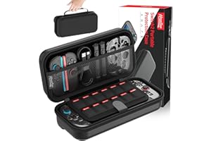 HEYSTOP Switch 2 Case for Nintendo Switch 2 Console & Accessories, Switch 2 Carrying Case with 12 Game Card Slots, Portable Hard Shell Pouch Carrying Travel Game Bag for Switch 2 Accessories