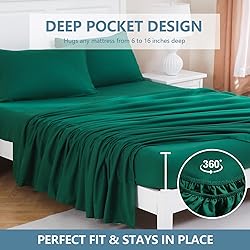 MEISHANG King Size Sheet Set, Soft Breathable