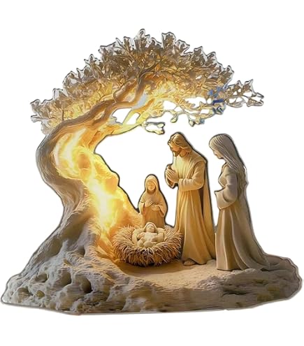 Appendino Enesco Holy Family | 10 Cm, Multicolore, Dettagli Intarsiati, Qualità Da Collezione