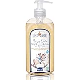 Helan Linea Bimbi Bio - Baby Shampoo & Body Wash, Baby Wash Gel with Marigold & Chamomile Flower Extracts, Kids Shampoo & Gentle Cleanser with Sweet Almond Protein for Baby Bath Made in Italy 500fl oz