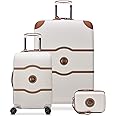 DELSEY Paris Chatelet Air 2.0 Hardside Luggage with Spinner Wheels, Angora, 3 Piece Set (19/28/Crossbody)